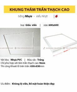 khung thăm trần giấu viền; khung thăm trần không lộ viền; khung thăm trần nhựa giấu viền; khung thăm trần nhựa không lộ viền; khung thăm trần 600mm giấu viền; khung thăm trần 600mm không lộ viền; khung thăm trần nhựa 600mm giấu viền; khung thăm trần nhựa 600mm không lộ viền; khung nhựa tenkenko-v 600; khung nhựa tenkenko loại v 600; nắp thăm trần thạch cao tenkenko-t fukuvi; tenkenko 600x600 fukuvi; tenkenko 600x600mm fukuvi; tenkenko 450x450 fukuvi; tenkenko 450x450mm fukuvi;